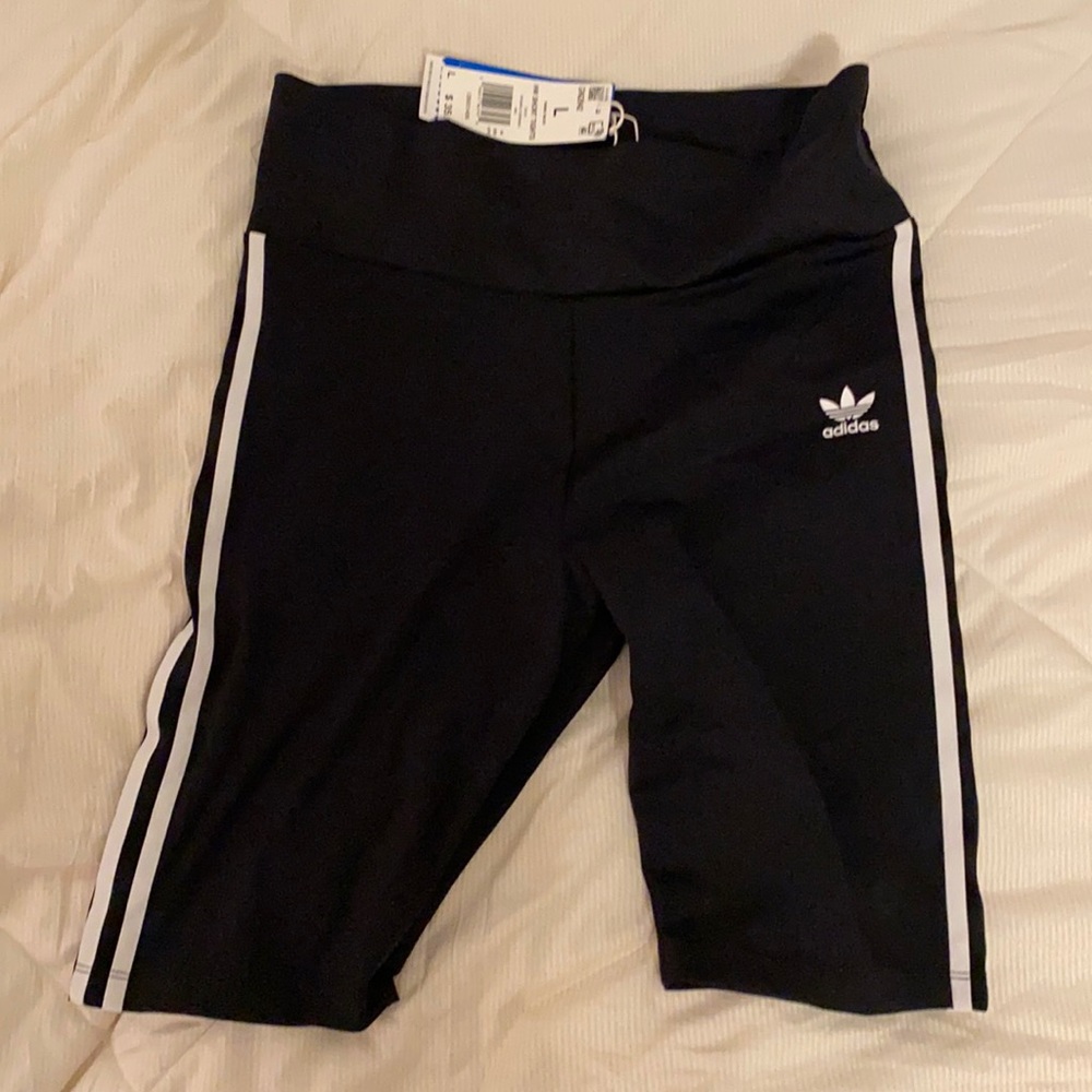 NWT Adidas High Waisted Short Tights size L